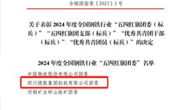 世界杯网址大全钒钛团委荣获2024年度全国钢铁行业“五四红旗团委”