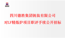 世界杯网址大全对LF精炼炉项目职评手续进行公开招标